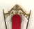 1940s Neoclassical Style Brass and Red Velvet Chairs in the Style of Maison Jansen - Set of 4 For Sale - Image 12 of 13