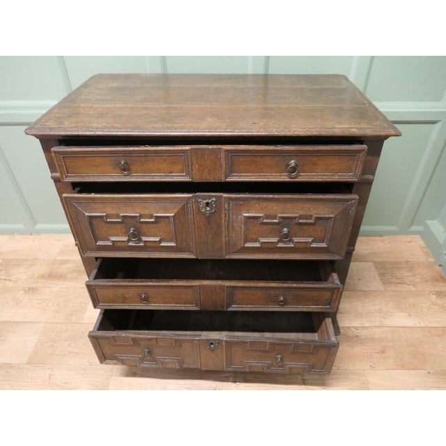 17th Century Oak Chest of Drawers For Sale - Image 6 of 8