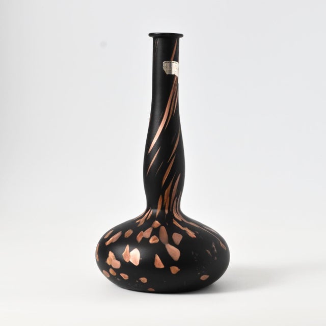 Mid-Century Italian Aventurine Glass Vase or Bottle, 1960s For Sale - Image 9 of 9