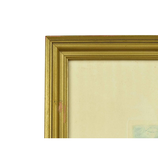 Early 20th Century Original Signed René Van De Sande Etching "Maison Du Roi" Grand Place Brussels Belgium Etching Print For Sale - Image 9 of 11