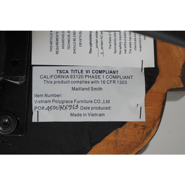 Maitland Smith Leather Office Chair Model 1015 For Sale - Image 12 of 12