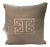 Linen Pillow With Greek Key Applique´ For Sale