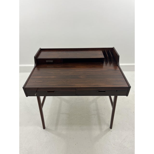 Danish Model 56 Desk in Rosewood by Arne Wahl Iversen for Vinde Mobelfabrik, 1960s For Sale - Image 9 of 18