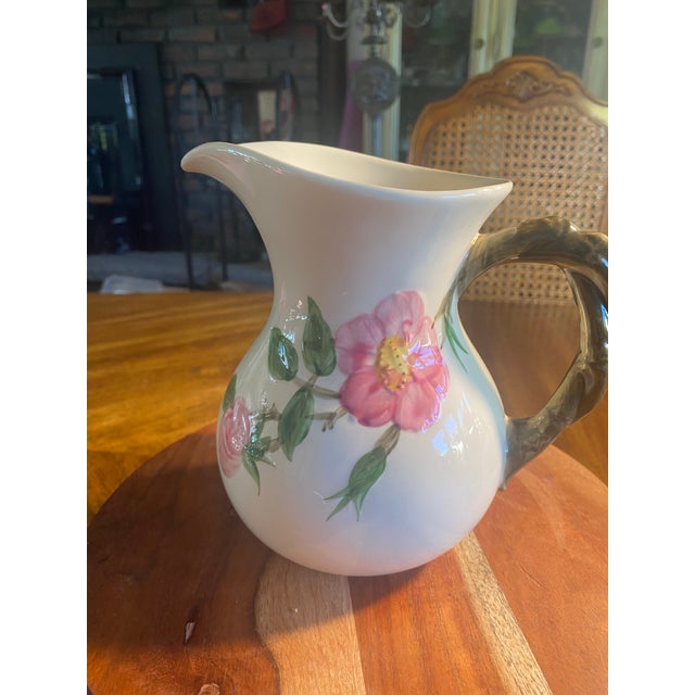 1980s 1980s Franciscan Desert Rose 28 Oz Pitcher For Sale - Image 5 of 11