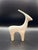Contemporary Minimalist Matte White Antelope Sculpture – Modern Ceramic Decorative Object For Sale - Image 3 of 5