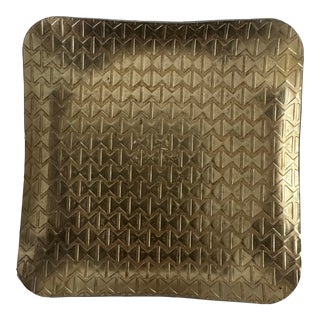Vintage Gold-Toned Trinket Dish For Sale