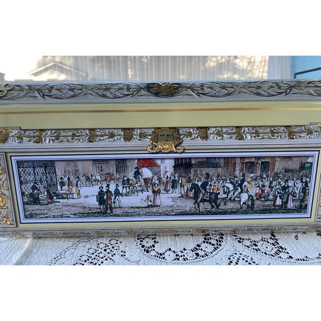 Metal Large Decorative German Cookie Tin 1995 Otto Schmidt Collectible For Sale - Image 7 of 12