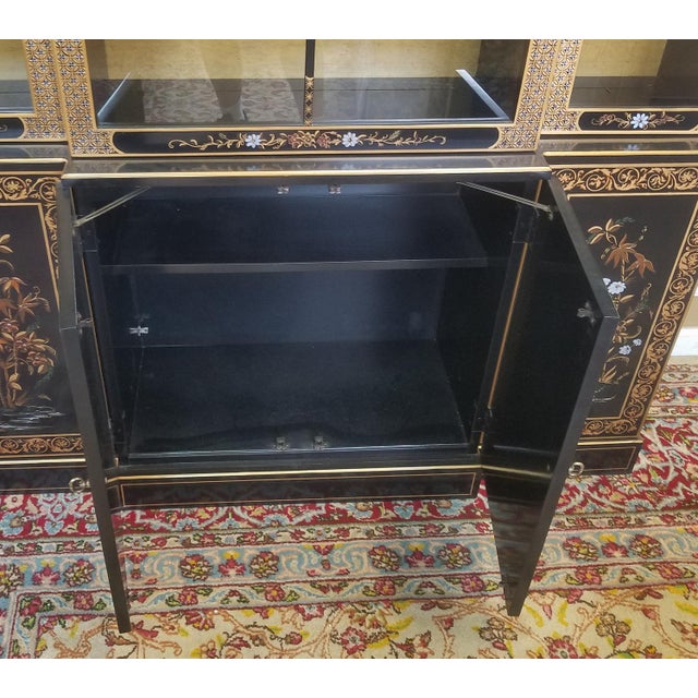 Drexel Heritage Et Cetera Collection Asian Chinoiserie Painted Dining