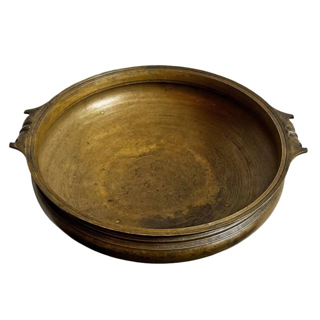 Indian Bronze Urli Antique Bowl For Sale - Image 3 of 5