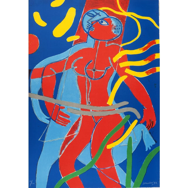 Guillaume CORNEILLE "Composition for the 1992 Olympic games" Lithograph from an edition of 250. Signed and numbered in...