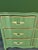 Late 20th Century French Provincial Green Lacquered Dresser of Nine Drawers For Sale - Image 4 of 14
