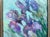 Contemporary Framed Flower Blue-Violet Irises Original Painting by Artist Valeriya Serova For Sale - Image 3 of 11