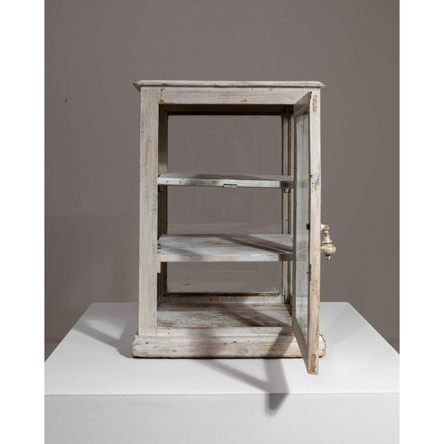 19th Century 19th Century France White Wood Display Cabinet For Sale - Image 5 of 10