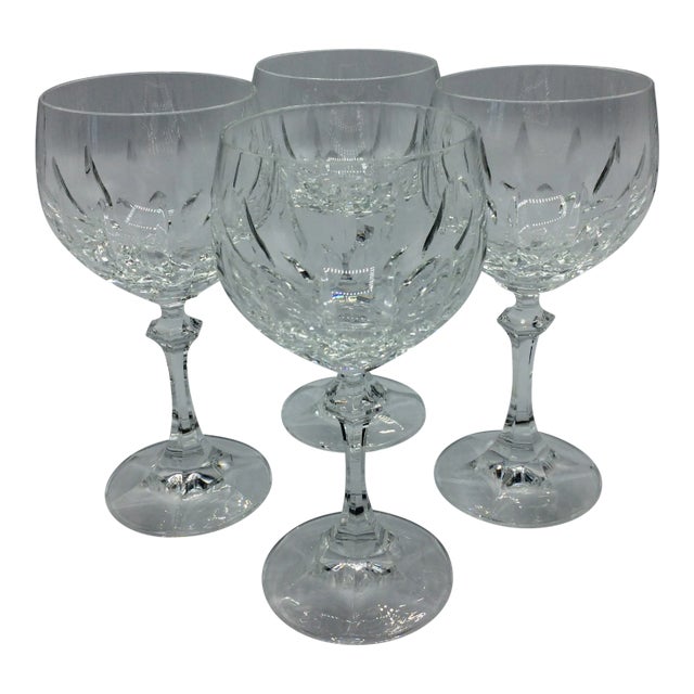 Cut Crystal Wine Glasses by Schott-Zwiesel "Gardone" - Set of 4 For Sale