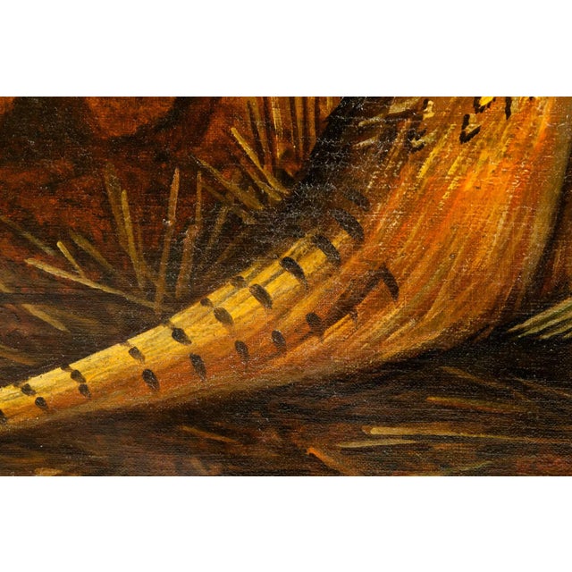 Late 19th Century Wood Frame Oil / Canvas Painting For Sale - Image 4 of 9