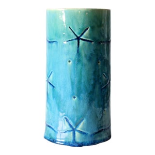 Vintage Signed Studio Pottery Vase For Sale