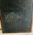 American Early 20th Century Schoolroom Black Slate Chalkboard Double Sided Trimmed in Brown Oak With Two Screw Hangers For Sale - Image 3 of 10