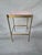 Contemporary Brass and Rose Quartzite Side Table For Sale - Image 3 of 8