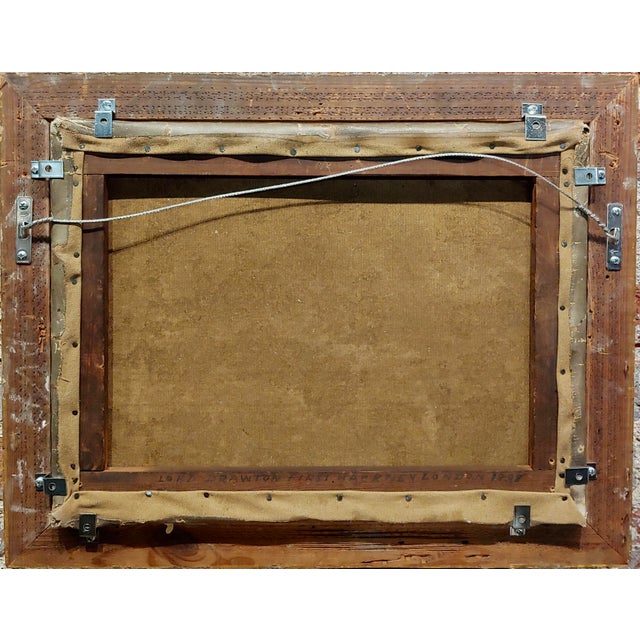 Portrait of Lord Drewton an Arabian Racehorse-19th C. Oil Painting by Albert Clark For Sale - Image 9 of 10