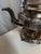 19th Century Ornate Silver Teapot With Tilting Warmer Stand, Floral Repoussé For Sale - Image 12 of 15