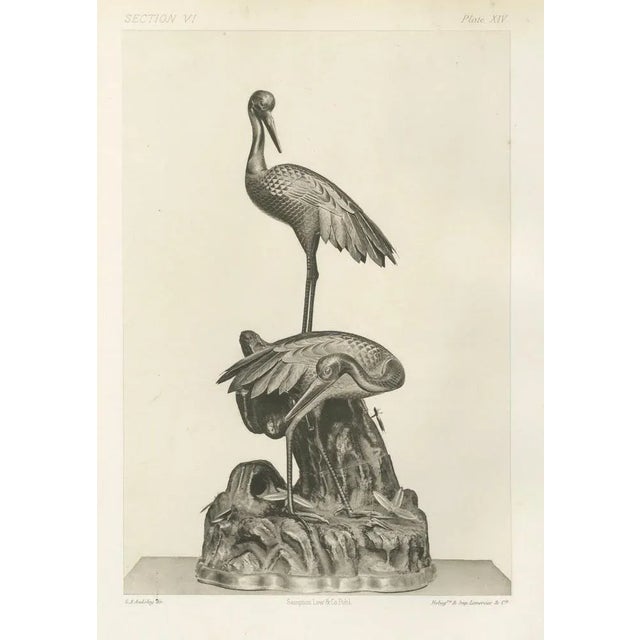 Audsley, Cranes on Ornamental Base, 1884, Heliograph For Sale - Image 6 of 7