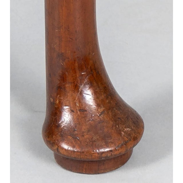 18th Century Vintage Queen Anne Walnut Stool For Sale In Boston - Image 6 of 11
