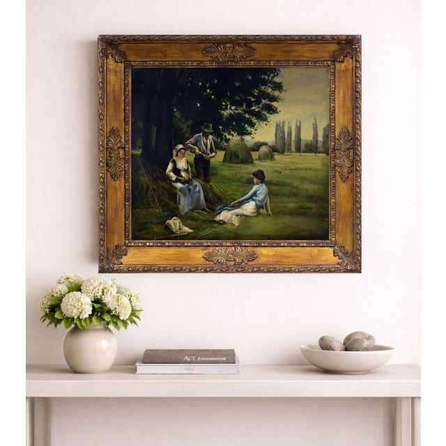 Emilio Pergola, Country Scene, Oil on Canvas, Late 1990s, Framed For Sale - Image 7 of 9