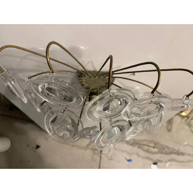 Vintage Glass Disc Sconces, 1960s, Set of 2 For Sale - Image 8 of 12