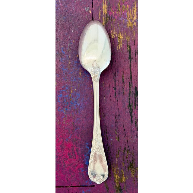 Christofle Late 19th Century Christofle “Marly” French Silver-Plated Flatware & Fish Knives Set – 38 Pieces, Louis XIV Pattern For Sale - Image 4 of 10