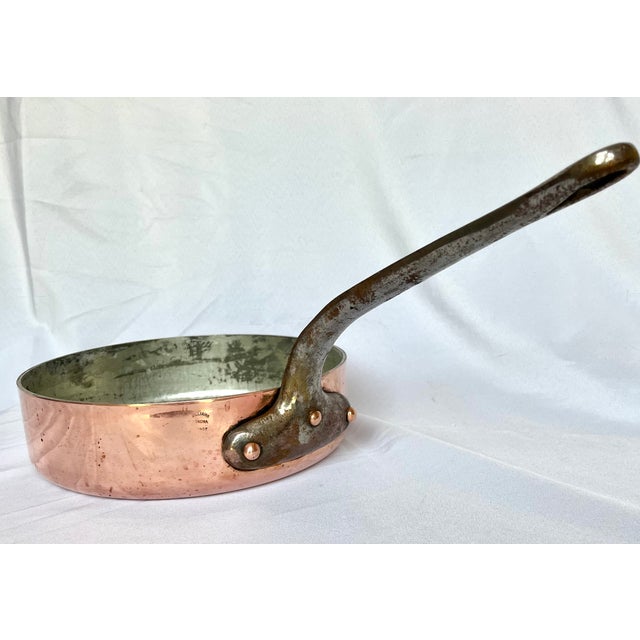 Metal 1950s Williams Sonoma Vintage Copper Saute Pan For Sale - Image 7 of 11