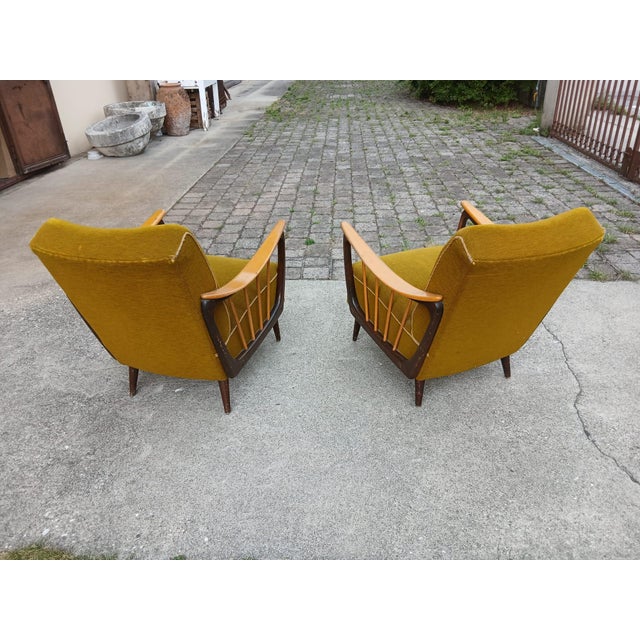 Vintage Lounge Chairs by Paolo Buffa, 1960s, Set of 2 For Sale - Image 4 of 8