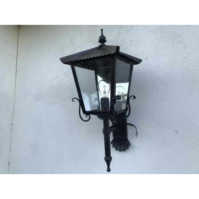 Exterior Lamp Metal and Copper Hand with Mirror, 1970s For Sale - Image 16 of 18