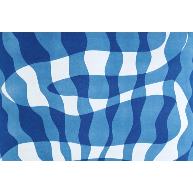 2025, Desert Modernism Movement, Handmade Cyanotype Monotype on Watercolor Paper, Deep Ocean Whirlpool by Kind of Cyan For Sale In Miami - Image 6 of 8