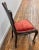 This early 20th-century Victorian Art Nouveau side chair features a hand-painted courting scene on its backrest with...