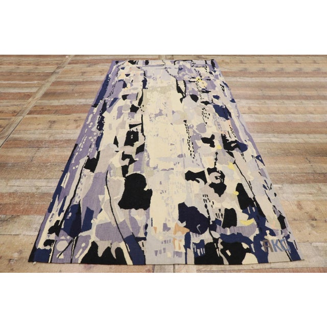 Textile Vintage German Alice Koch-Gierlichs Tapestry Rug - 04'02 X 08'08 For Sale - Image 7 of 9