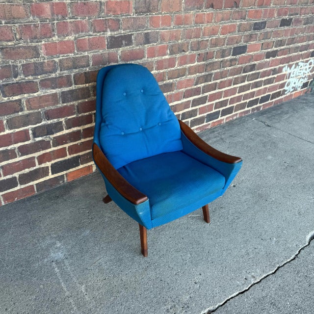 Mid-Century Modern Adrian Pearsall Lounge Chair With Wood Arms For Sale - Image 3 of 10