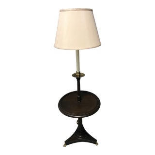 Frederick Cooper Claw Foot Floor Lamp With Table For Sale
