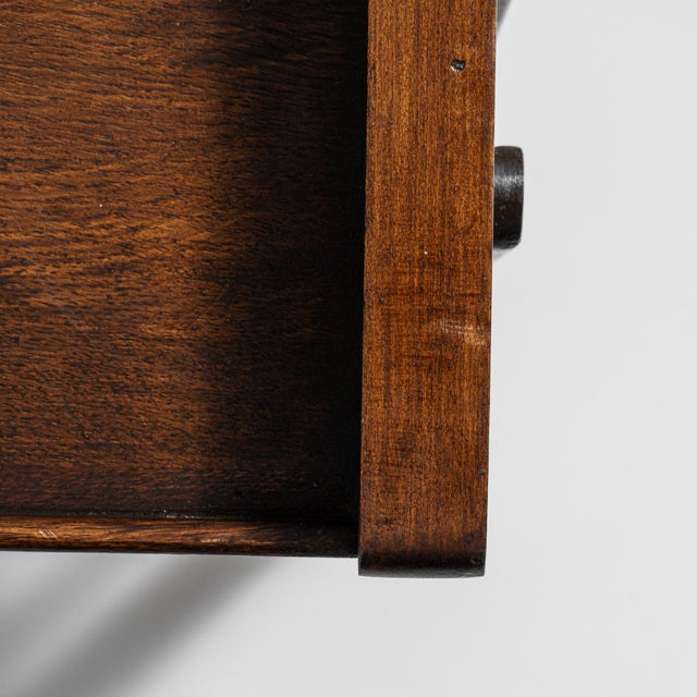 1920-1929 France Rich Walnut Brown Open Walnut Étagère For Sale - Image 4 of 11