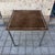 Folding Game Table in Steel and Velvet attributed to Christian Dior, France, 1970s For Sale - Image 12 of 18