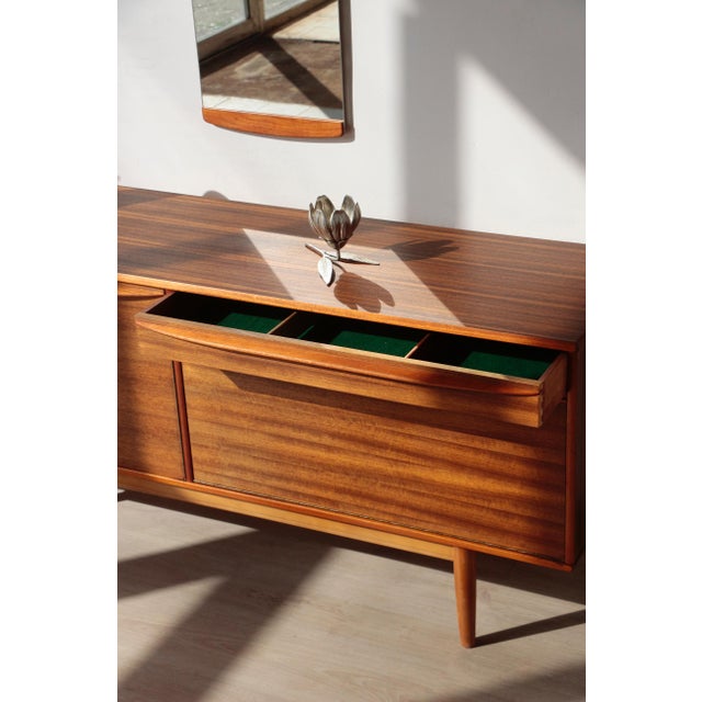 Vintage Zebrano and Walnut Sideboard from Morris of Glasgow, 1960s For Sale - Image 14 of 18