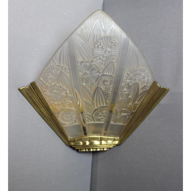 Art Deco Corner Sconces by Hettier et Vincent, 1930s, Set of 2 For Sale - Image 14 of 14