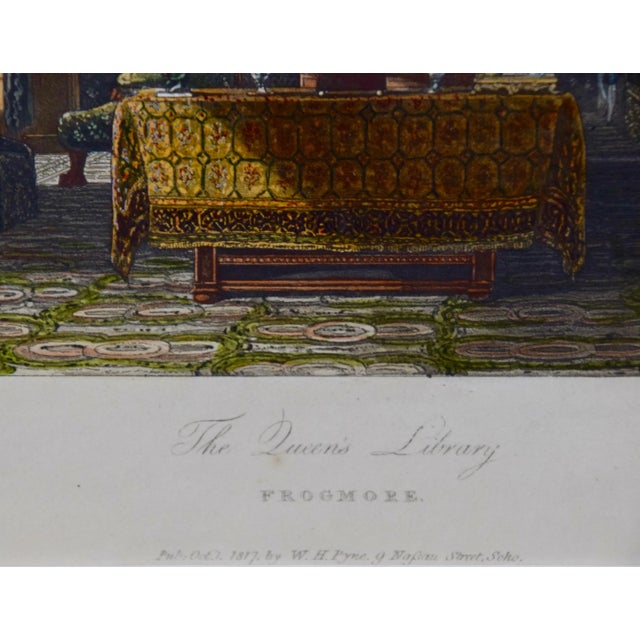 Four 19th Century Hand-Colored Engravings Depicting English Royal Residences by Charles Wild, 1816 For Sale - Image 11 of 12