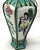 9" 1920s Chinese Republic Canton Enamel Hexagonal Vase, Turquoise Meiren & Peacock Scenic Centerpiece, Chinoiserie Mantel Decor For Sale In Portland, ME - Image 6 of 15