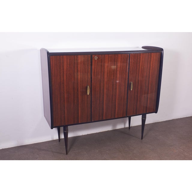 1950s Brass Sideboard Produced by Dassi Italy from Dassi Mobili Moderni For Sale - Image 10 of 16