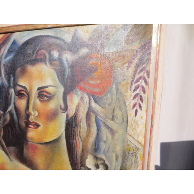 Louis Ferstadt Painting of the Demi Mode Female Impersonator Circa 1930s For Sale - Image 11 of 11