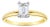 Emerald Cut Diamond Solitaire Engagement Ring, Size 6 For Sale