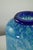 "Neverrino" Vase Gae Aulenti Conspicuous Rare Series designed Gae Aulenti Blown Glass with Blue Murrina Perfect Condition...