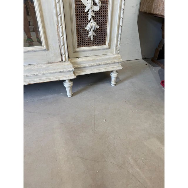 Large 18th Century French Louis XVI 3-Door Bookcases or Armoire For Sale - Image 9 of 16