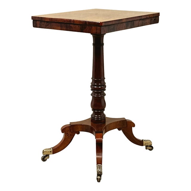 Antique Regency Side Table in Rosewood, 1820 For Sale - Image 9 of 10