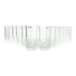 Cristal D’Arques Longchamp Set of 12 Crystal Highball Tumbler Glasses For Sale